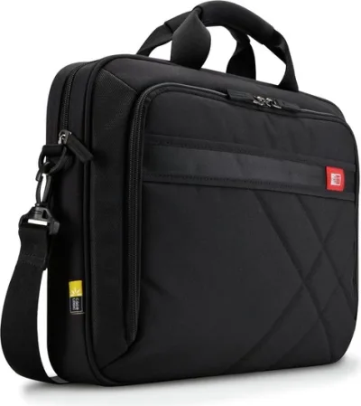 GEANTA CASE LOGIC, pt. notebook de max. 15.6 inch, 1 compartiment, buzunar frontal | buzunar dorsal, waterproof, poliester, negru, 3201433 "DLC-115 BLACK"