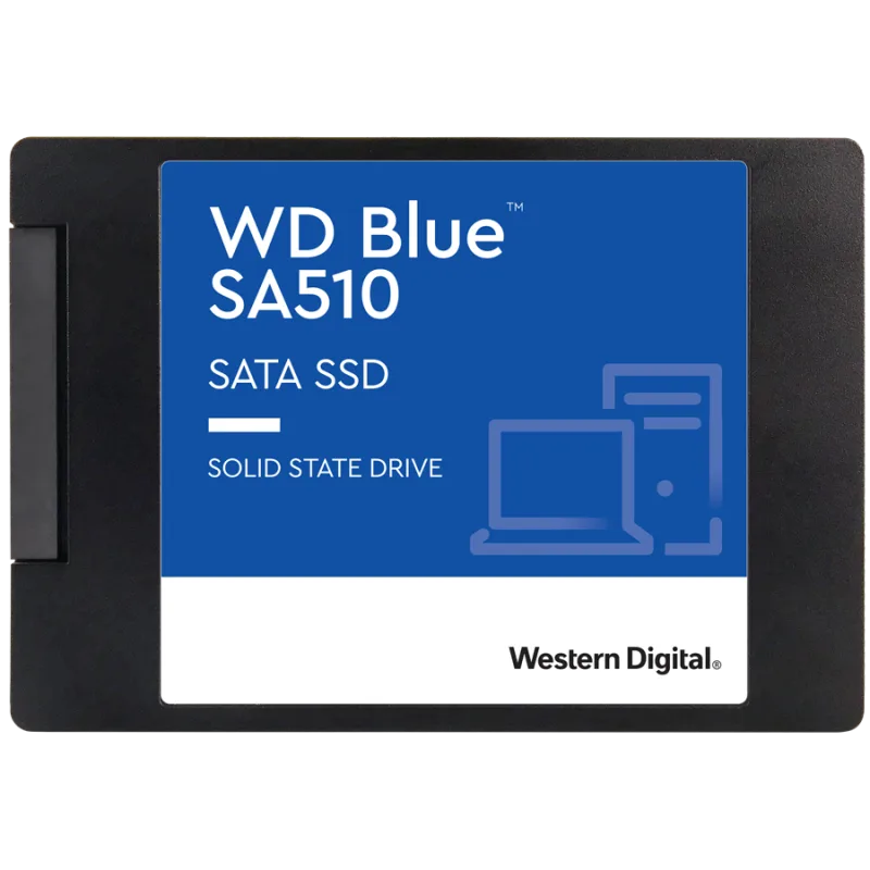 SSD WD Blue SA510 2TB SATA, 2.5", 7mm, Read/Write: 560/530 MBps, IOPS 95K/84K, TBW: 500 "WDS200T3B0A-00C7K0"