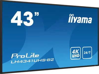 Monitor LED ProLite LH4341UHS-B2 43" IPS LED, 4K, 24/7 Digital Signage, 1xVGA, 3xHDMI "LH4341UHS-B2" (timbru verde 7 lei)