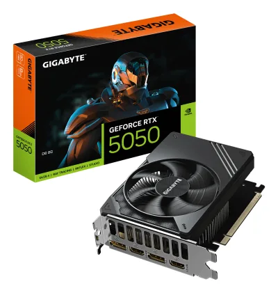 GIGABYTE GeForce RTX 5050 D6 8G, GDDR6, 128-bit, Negru "GV-N5050D6-8GD"