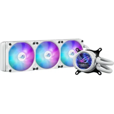 Cooler Procesor ASUS ROG Strix LC III 360 ARGB White Edition, Lichid, 12 cm, 3 ventilatoare, aRGB