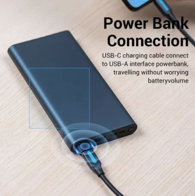 Adaptor USB OTG Vention, USB 2.0 (T) la USB Type-C (M), rata transfer 480 Mbps, invelis PVC, negru, "CDWB0" (timbru verde 0.03 lei) - 6922794755277