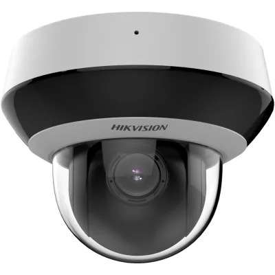 Camera de supraveghere IP Mini Dome PTZ 4X Outdoor 4MP Hikvision DS-2DE2A404IWG1-E/W, lentila varifocala: 2.8-12mm, iluminare min: Color: 0.005 Lux @ (F1.8, AGC ON),B/W: 0.001 Lux @ (F1.8, AGC ON),0 Lux with IR, microfon si difuzor incorporat, interfata