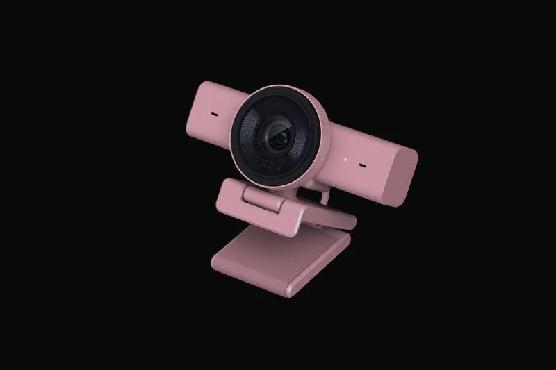Camera web Razer Kiyo V2 X, rezoluție video: 1440p @ 60/30 FPS, 1080p @ 60/30/24 FPS, 720p @ 60/30 FPS, rezoluție imagine: 3.7 MP, tip conexiune: USB 2.0, roz