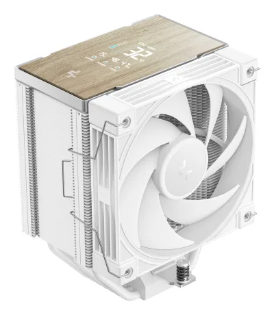 COOLER DeepCool "AK700 G2 DIGITAL WH" skt. Intel si AMD, racire cu aer, vent. 120mm, 2700 rpm, 7 heatpipes, inaltime 157mm, top cover digital, alb,"R-AK700-WHNDMN-GJD"  (timbru verde 2 lei)