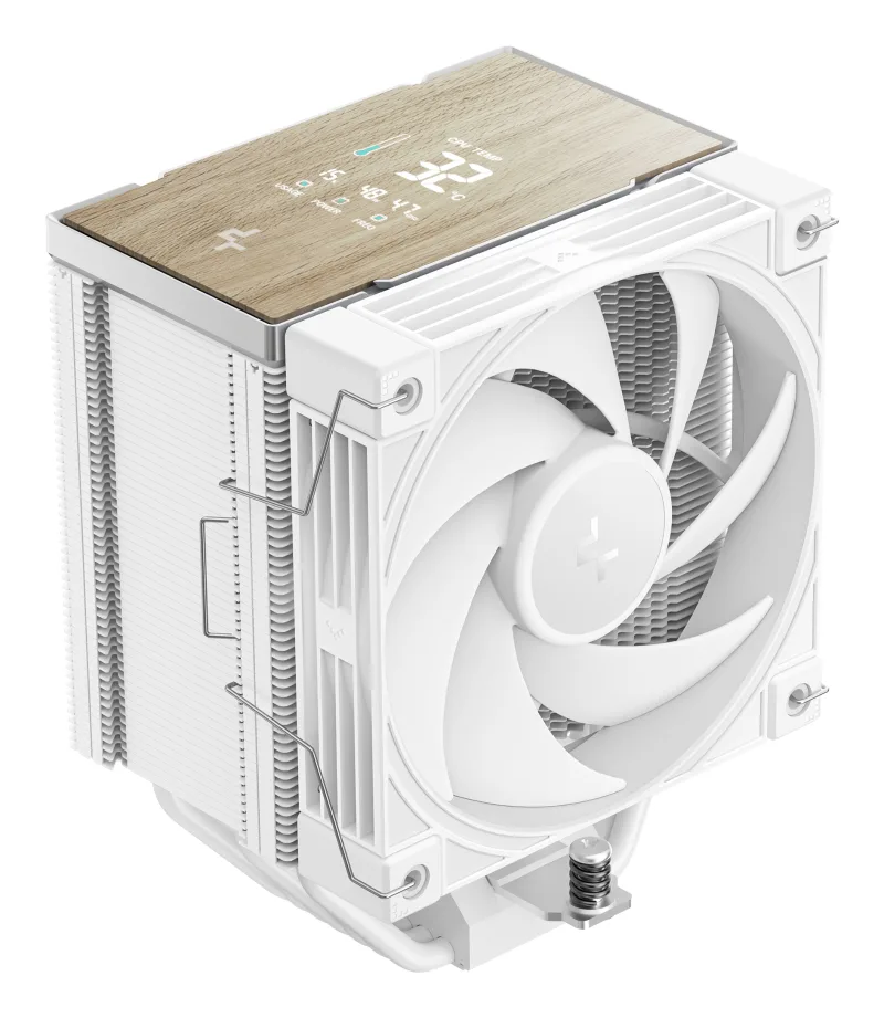 COOLER DeepCool "AK700 G2 DIGITAL WH" skt. Intel si AMD, racire cu aer, vent. 120mm, 2700 rpm, 7 heatpipes, inaltime 157mm, top cover digital, alb,"R-AK700-WHNDMN-GJD"  (timbru verde 2 lei)