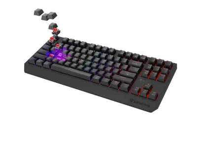 Tastatura Mecanica Gaming Genesis Thor 230 TKL, RGB, Wireless, Negru