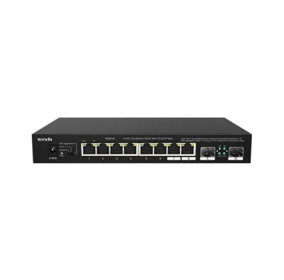 SWITCH Tenda fara management 8 porturi Ethernet 2,5 Gbps ?i 2 sloturi SFP 2,5 Gbps, carcasa metalica, rackabil "TEM2010F" (timbru verde 2 lei)