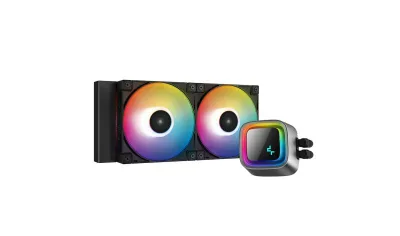Cooler Procesor DEEPCOOL LS520, Lichid, 12 cm, 2 ventilatoare, aRGB
