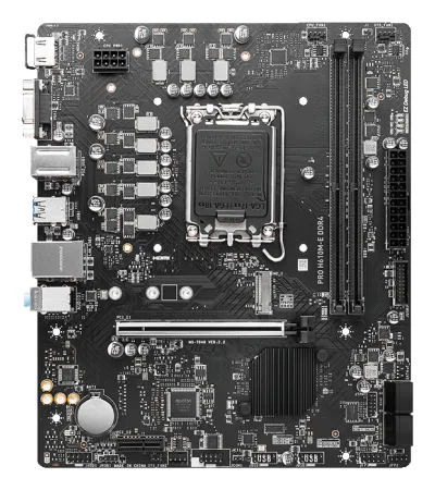 MSI PRO H610M-E DDR4, Micro-ATX, Socket 1700, Dual Channel DDR4 3200(OC)MHz, 1x PCIe x16 slots, 1x M.2 slots, 1x HDMI, 1 x VGA, 2x USB 3.2 Gen 1, 4x USB 2.0, 3Y "PRO_H610M-E_DDR4"