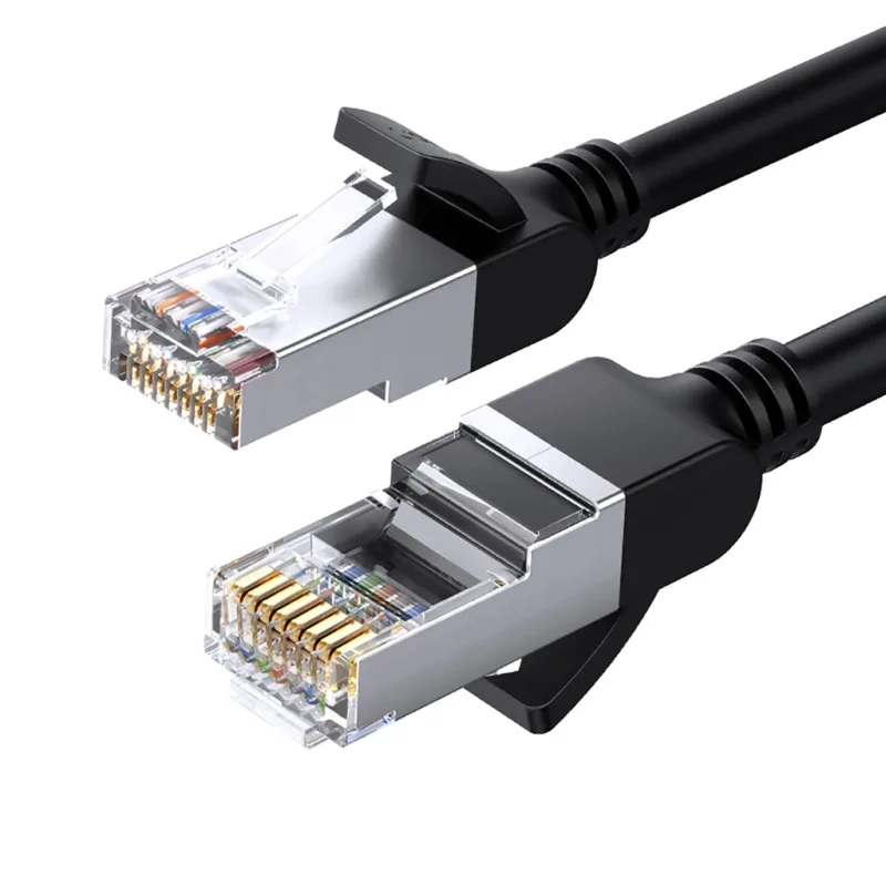 PATCH CORD UTP Ugreen Cat6, "NW101" fire din cupru, viteza maxima 1 Gbps, 1m, negru "50184" (timbru verde 0.18 lei) - 6957303851843
