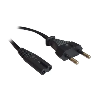 CABLU alimentare Spacer casetofon, 1.8m, intrare Euro plug, iesire C7, 10A, negru, "SPPW-EUPG-C7-10A-1.8" (timbru verde 0.08 lei)