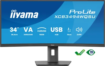 Monitoare LED iiyama XCB3494WQSU-B1 "XCB3494WQSU-B1" (timbru verde 7 lei)