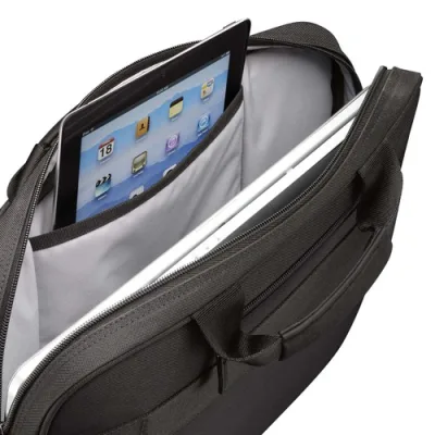 GEANTA CASE LOGIC, pt. notebook de max. 17 inch, 1 compartiment, buzunar frontal | buzunar dorsal, waterproof, poliester, negru, 3201434 "DLC-117 BLACK"