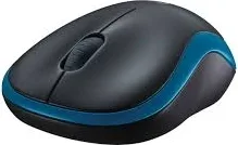 MOUSE LOGITECH, "M185", PC sau NB, wireless, 2.4GHz, optic, 1000 dpi, butoane/scroll 3/1 , albastru, 45507186 "910-002239" (timbru verde 0.18 lei)