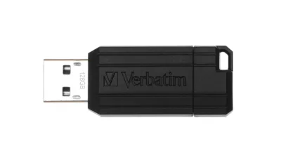 MEMORII USB Verbatim 2.0 PINSTRIPE 128GB BLACK, "49071" (timbru verde 0.03 lei)