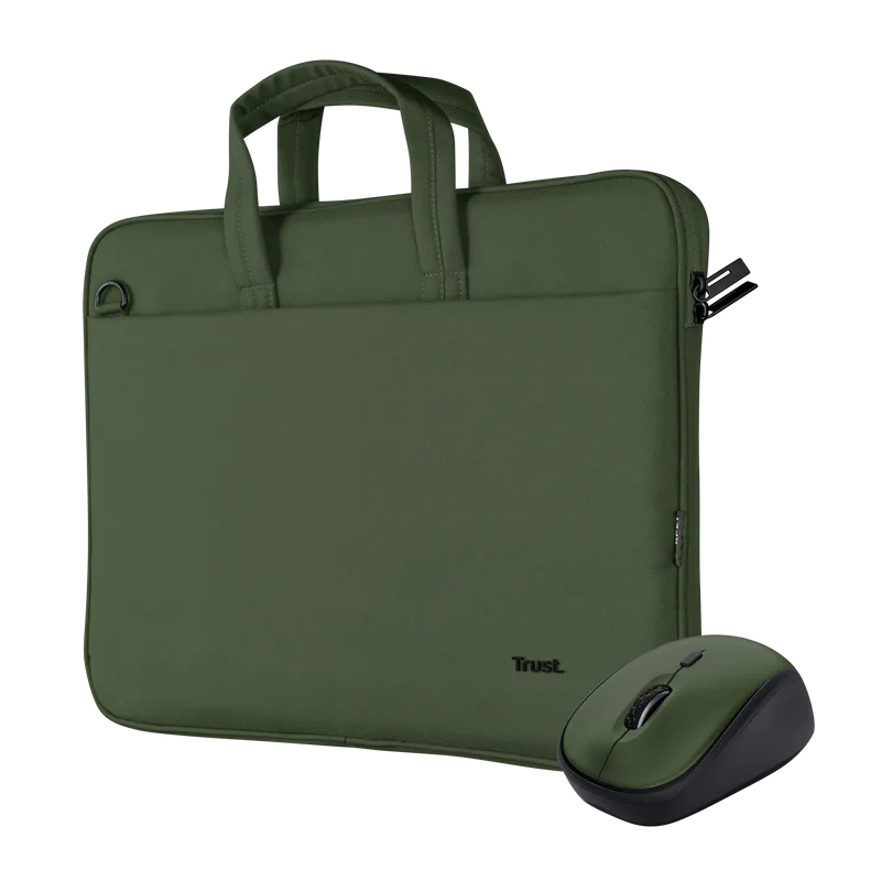 Geanta laptop TRUST Bologna, Verde, 2 ani Garantie