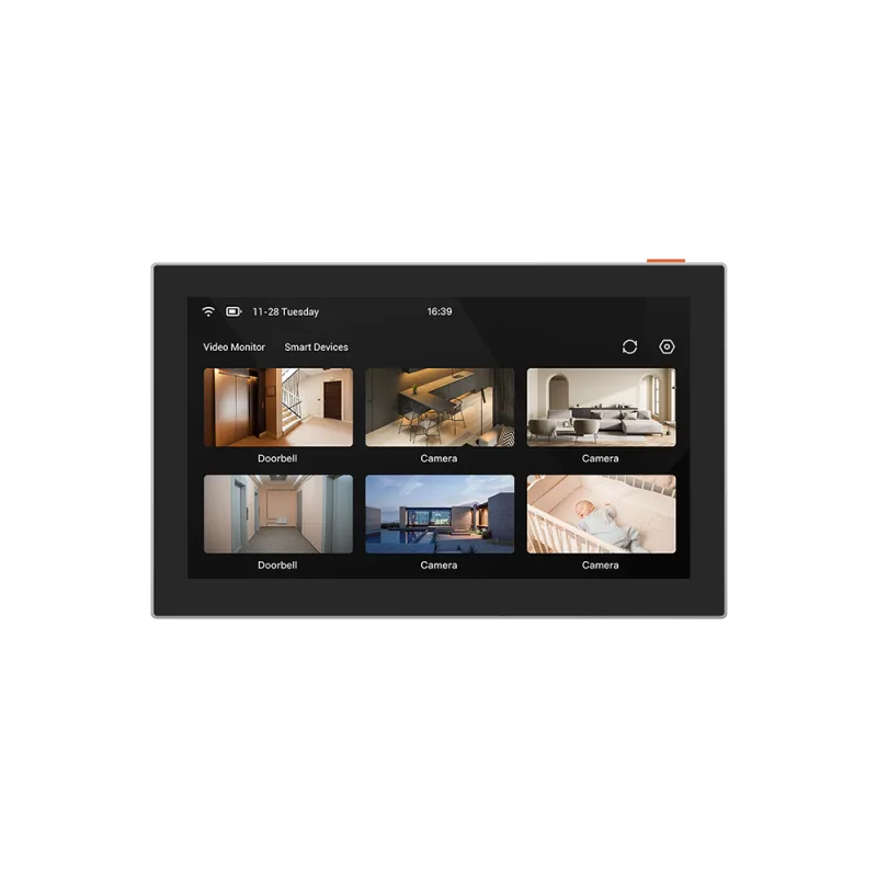 Ecran smart 7'' wireless Ezviz SD7, rezolutie: 1024 × 600, capacitate baterie: 4600 mAh, microfon si difuzor incorporat, wireless: IEEE802.11b, 802.11g, 802.11n, fregventa: 2.4 GHz ~ 2.4835 GHz, dimensiuni: 180.3 × 111.6 × 15.6 mm