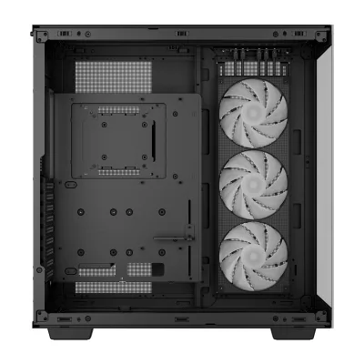 CARCASA DeepCool "CH780", Tower, ATX, fara sursa, 1xfan, USB 3.2 gen 1 x 4, USB Type-C x 1, audio, PSU shroud,9 sloturi expansiune,iluminare ARGB, negru "R-CH780-BKADE41-G-1" (timbru verde 0.08lei)