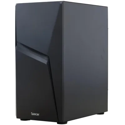 Carcasa SPACER SPGC-THUNDER, RGB, Mid Tower, Black