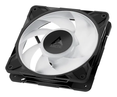 Ventilator Arctic "P12 Pro A-RGB", 120mm, 600 - 3000 RPM, FDB, 77 cfm, 4-Pin A-RGB Plug + 4-Pin Socket, negru, "ACFAN00309A" (timbru verde 0.18lei) - 4895265000119