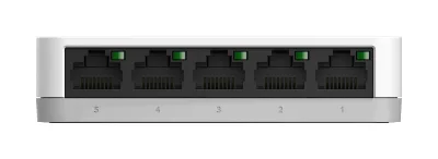 SWITCH D-LINK  5 porturi Gigabit, carcasa plastic, "GO-SW-5G" (timbru verde 2 lei)
