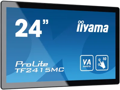 Monitor tactil incorporat iiyama ProLite TF2415MC-B2 24" VA LED, IP65, openframe "TF2415MC-B2" (timbru verde 7 lei)