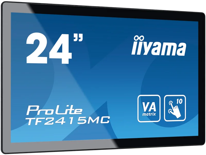 Monitor tactil incorporat iiyama ProLite TF2415MC-B2 24" VA LED, IP65, openframe "TF2415MC-B2" (timbru verde 7 lei)