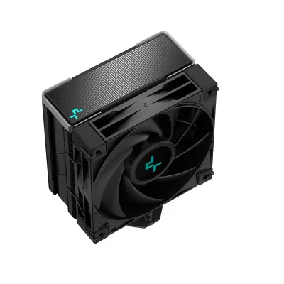 Cooler Deepcool "AK400 Zero Dark", compatibil skt. Intel si AMD, racire cu aer, ventilator 120 mm, 1850 rpm, inaltime cooler 155 mm, 4 heatpipe,  "R-AK400-BKNNMN-G-2" (timbru verde 0.8 lei)
