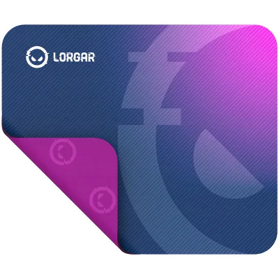 Lorgar Main 133, Gaming mouse pad, High-speed surface, Purple anti-slip rubber base, size: 360mm x 300mm x 3mm, weight 0.2kg "LRG-GMP133"