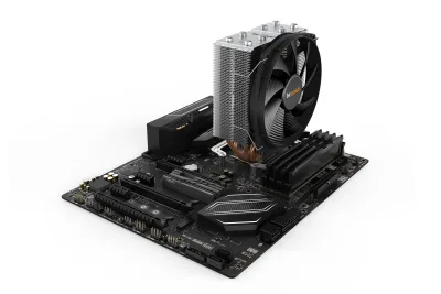 COOLER be quiet "Shadow Rock Slim 2",racire aer, Ø6 mm×4 pcs heatpipe, skt. Intel LGA 1700/1200/115x/2066/2011-v3 AMD AM5/AM4, fan 135mm, 1400 rpm,conectare 4-pin PWM,LED "BK032" (timbru verde 2 lei)