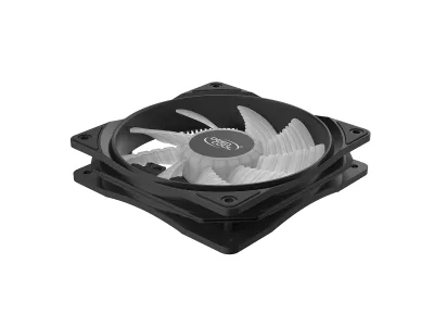 VENTILATOR DEEPCOOL PC RF120W, 120x120x25 mm, 4 white LED, Hydro Bearing, "DP-FLED-RF120-WH"