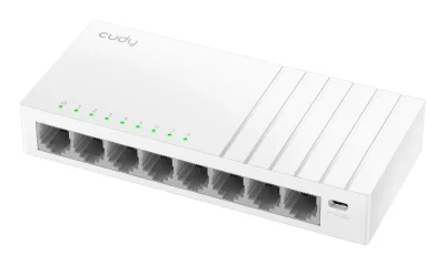 Switch gigabit Cudy GS108U, 8 porturi, USB-C, compact, 138x61.5x24mm
