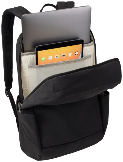 RUCSAC THULE, pt. notebook de max. 15.6 inch, 1 compartiment, buzunar frontal | buzunar lateral x 2, waterproof, poliester, negru, "TLBP216 BLACK" / "3204835"