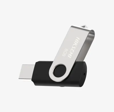 MEMORIE USB 2.0 HIKSEMI 16 GB, capac metalic, carcasa plastic, negru, "HS-USB-M200S/16G" (timbru verde 0.03 lei)
