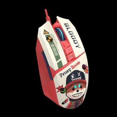 Mouse A4Tech, gaming, Bloody RGB Animation Backlit  USB Proxy Boom, "W63Max Proxy Boom", (timbru verde 0.18 lei) 4711421 000543