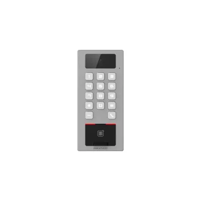 Terminal Access Control DS-K1T502DBFWX; Linux; Resolution 2MP 2 MPIntercom via SIP protocol. Supported SIP server: Brekeke, miniSipServer,FreePBX, Asterisk, 3CX, ELASTIX, and PBX ware, Wired Network:10 M/100 M self-adaptive, Working Temperature -40 C~ +70