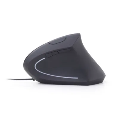 MOUSE GEMBIRD, PC sau NB, cu fir, USB, optic, 3200 dpi, butoane/scroll 6/1, ergonomic, negru, "MUS-ERGO-01" (timbru verde 0.18 lei)