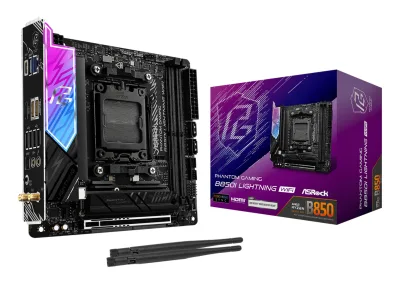 Placa de baza Phantom Gaming B850I Lightning WiFi, AMD B850, Socket AM5, mITX "90-MXBQR-A0UAYZ"