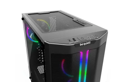 CARCASA be quiet! "PURE BASE 500 FX Black", Middle Tower, ATX, fara sursa,4xfan, USB 3.2 gen 1 x 1,USB Type-C x 1,audio+mic,PSU shroud, 7 sloturi expansiune,ARGB,negru, "BGW43" (timbru verde 0.4lei)