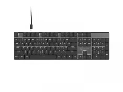 Tastatura cu fir mecanica Natec AMBERJACK, iluminare, numar butoane 104, lungime cablu 160cm, gri/negru
