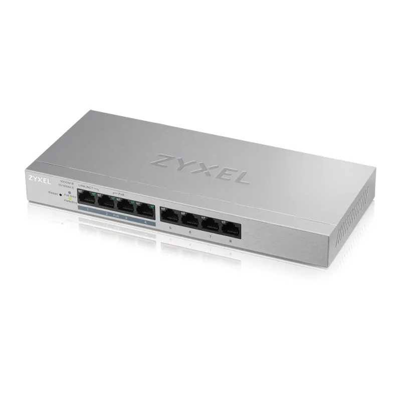 ZYXEL GS1200  8-Port Web Managed PoE Gigabit Switch