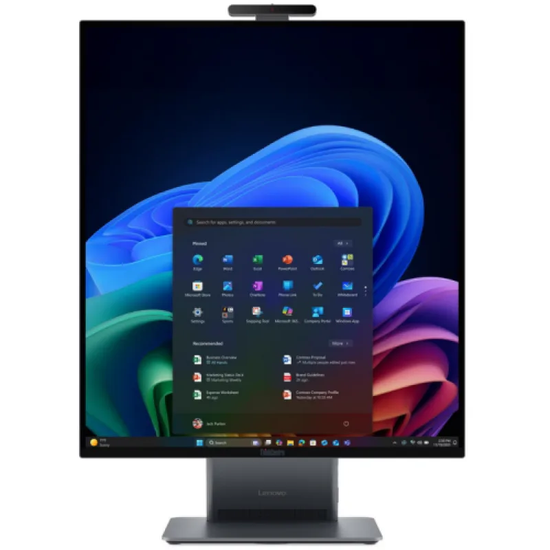 All-in-One Business Lenovo ThinkCentre X AIO cu procesor Intel Core Ultra 7 368H pana la 5 GHz, 27 inch, QHD, 32 GB, Intel Arc 140T, Windows 11 Pro, Luna Grey, 3 ani Garantie