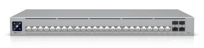 Ubiquiti Layer 3 Etherlighting switch USW-PRO-HD-24-EU, (22) 2.5 GbE, (2) 10 GbE ports, (4) 10G SFP+ ports. DC power backup ready "USW-PRO-HD-24-EU" (timbru verde 2 lei)