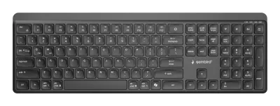 TASTATURA GEMBIRD wireless, dual-mode BT v5.1 + 2.4Ghz, 110 taste, Li-ion 300mAh, USB-C, black, "KB-WPS-03"  (timbru verde 0.8 lei)