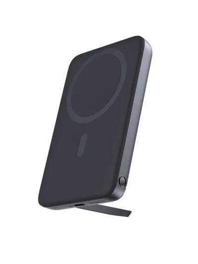 POWER BANK Aukey "PB-MS01" 6700 mAh, 20W magnetic, wireless, 1 x USB-C, 172g, negru, "US002-LLTSN1043192" (timbru verde 0.98 lei) - 689323786091