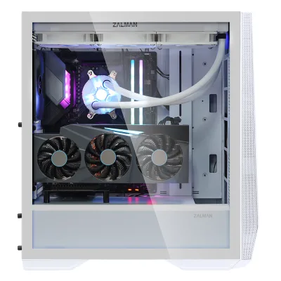 CARCASA Zalman "Z9 Iceberg", middle tower, gaming, fara sursa, suporta 7xfan, 2xfan inclus, PSU shroud, USB Type-C x 1, USBx4, audio+mic, 7 sloturi expansiune + 3 verticale, alb, "Z9 Iceberg White" (timbru verde 0.16lei)