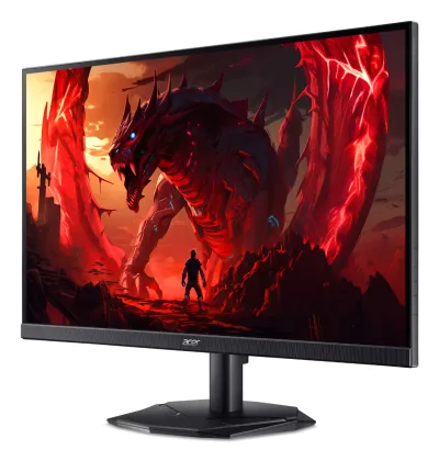 Monitor Acer Nitro KG241YX3bip Premium, 23.8 inch, VA, 1920 x 1080, HDMI, DisplayPort, 2ms/0.5ms(GTG, Min.), 1ms(VRB), 200Hz ZeroFrame FreeSync, Negru "UM.QX1EE.312" (timbru verde 7 lei)