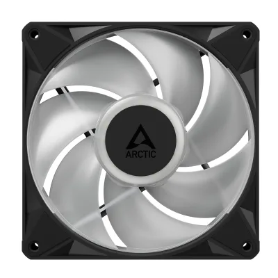 Ventilator Arctic "BioniX P14 A-RGB", 140mm, 450 - 3000 RPM, FDB, 76 cfm, 4-Pin PWM | 3-pin ARGB, negru, "ACFAN00339A" (timbru verde 0.18lei)