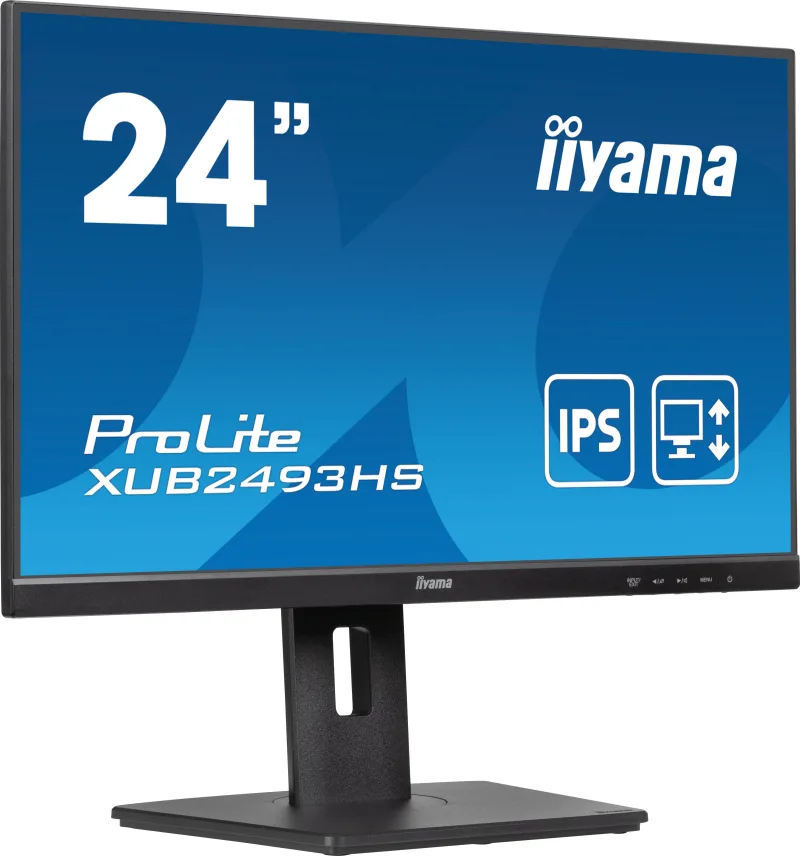 IIYAMA XUB2493HS-B6 24inch ETE IPS-panel 1920x1080 100Hz 250cd/m Speakers HDMI DisplayPort "XUB2493HS-B6" (timbru verde 7 lei)